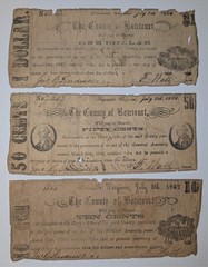 1862 Botetourt Co., Virginia Notes – Three Denominations