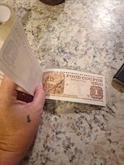 1991 Series B 2.00 Food Stamp Book