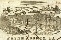 PA $20 HONESDALE Wayne County Pennsylvania Nov 7, 1859 Government Scrip