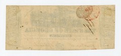 1863 Cr.12A $1 The State of GEORGIA Note – CIVIL WAR Era w/ TRAIN