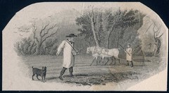 Early Vignette proof on india, Sowing, Draper, Toppan, Longacre & Co. 1835