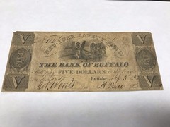 A&O-Buffalo, New York $5 NY Safety Fund 1838 Fully Issued