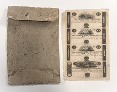 (Uncut Sheet) 1800s The Farmers Bank of Bucks County – PENNSYLVANIA Notes AU/UNC