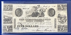 Oct. 9th, 1840 Chesapeake & Ohio Canal Company $5 Obsolete Note