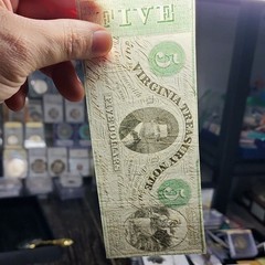 Virginia $5 Treasury Note Obsolete Banknote – Uncertified Ungraded
