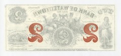 1863 $2 The Bank of Watertown – WISCONSIN Note CIVIL WAR Era CU