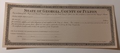 State of Georgia, County of Fulton, City of Atlanta, GA – 1933 Depression Scrip