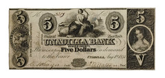 NY $5 The UNADILLA Bank Otsego County New York Aug 1, 1851 Haxby NY-2765 C10a