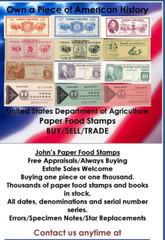 Food Stamp Coupon $5.00 1994 B USDA Scrip TOKEN Serial # C63240905Y/C J