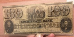 RARE 1863 $100 Cochituate Bank Boston Massachusetts No. 61 Civil War Obsolete