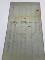 A&O-1864 Austin, Texas TW72 Special Treasury Warrant-ERROR Chardge Not Charged
