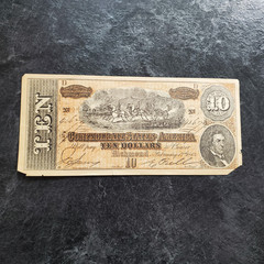 1864 $10 CONFEDERATE Note * WHITMAN COPY*