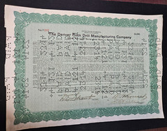 1920 «The Denver Rock Drilling MFG CO» $1000 Serial Gold Note Series A No. 20