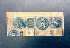 ~1862 $1 State of Louisiana, Baton Rouge – Printed on earlier Mississippi Notes