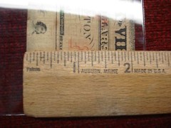 1862 CENTRAL BANK OF VIRGINIA – ONE DOLLAR NOTE PRINTED ON RECYCLED $5.00 NOTES
