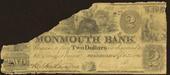 NJ $2 FREEHOLD New Jersey The Monmouth Bank Sept 22, 1841 Haxby NJ-160 G8