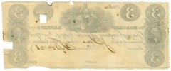 1826 Hoboken Banking and Grazing Company NJ $3 No.623 (L3096)