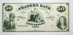 18__ Traders Bank Of Richmond VA Fifty Dollar UNLISTED REPRINT NOTE Flawless
