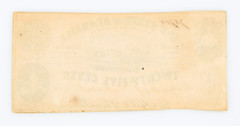 1863 State of Alabama $0.25 Twenty-Five Cents confederate Fractional Currency
