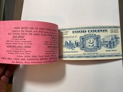 Full $10 Book USDA Series 1971 A Food Coupons Unused Booklet of 5 $2 Stamps