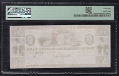 1830’s $5 THE FARMERS & MECHANICS BANK HARTFORD, CT OBSOLETE “PROOF” PMG AU-58
