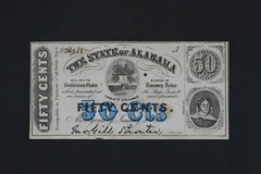 US 1863 50 CENTS CH UNC STATE OF ALABAMA RN0068 combine shipping
