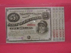 $5 Louisiana Baby Bond w/ 5 Coupons Choice UNC Uncertified