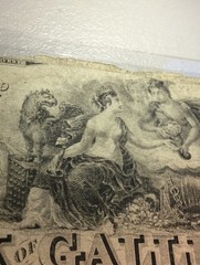 Scarce 1839 $5 Bank of Gallipolis- Under 200 Exist Today- Obsolete Currency Note