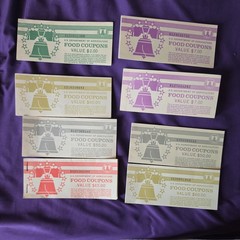 USDA FOOD STAMP COUPON BOOKS 1994,1995,1996 1997 TOKEN SCRIP