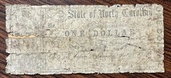 1 Dollar Obsolete Currency The State of North Carolina 1861 Circulated #75455