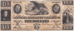 Augusta (Georgia) Insurance & Banking Co.Ten Dollars