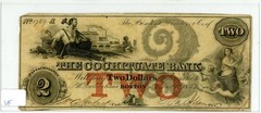 1853 $2 The Cochituate Bank – Boston, MA Obsolete Note in VF Condition