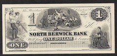 ABNC Proof Print – $1.00 Note- North Berwick Bank, ME