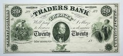 18__ Traders Bank Of Richmond VA Twenty Dollar UNLISTED REPRINT NOTE