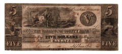 ME $5 CALAIS Maine The Washington County Bank Oct 21, 1835 Haxby ME-250 G16