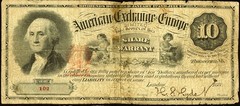 LONDON American Exchange in Europe $10 Share Warrant c.1888 Mark Twain Investor