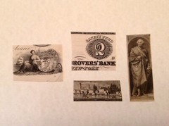 ~1800s Obsolete Banknote Vignette Collection by Rawdon, Wright, Hatch & Co. NY