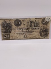 1840 $20 Republic of Texas Note