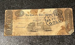 $50 The Bank State Of Georgia Obsolete