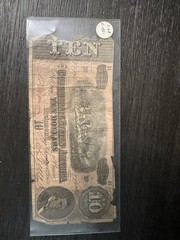 Obsolete $10 Banknote Paper Currency Note TEN / DIX – Uncertified