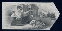 Early Vignette proof on india, Medicine, Draper, Toppan, Longacre & Co. 1835