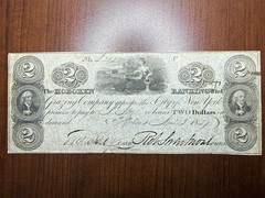 1826 $2 The Hoboken Banking and Grazing Co. – Hoboken, New Jersey Note BH-146