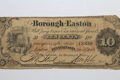 0.10 Cent 1862 Easton Pennsylvania Obsolete Currency Fractional (#: 13339)