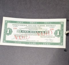 Independence Village School District Ohio $1 Tax Anticipation Note 1995
