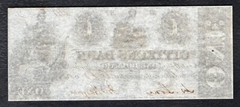 1800’s $1 THE CITIZENS BANK WASHINGTON, D.C. OBSOLETE NOTE UNCIRCULATED