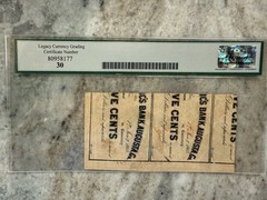 1863 North Carolina Fractional $0.25 (Cr. 143A), Legacy VF30, Recycled Paper