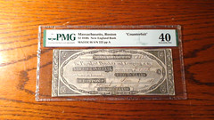 1840’S NEW ENGLAND BANK PMG EF40 BOSTON OBSOLETE $2.00 NOTE BUY IT NOW!