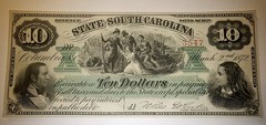 ​1872 $10 South Carolina Revenue Bond Scrip Francis Marion Swamp Fox ABNC Gem…