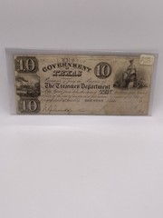 1837-1839 $10 Government of Texas note (Houston, Texas)