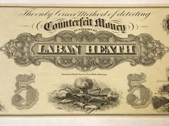A&O-Laban Heath CTF Money-plate 15-$1-$5 Combo-American Banknote Co. Note